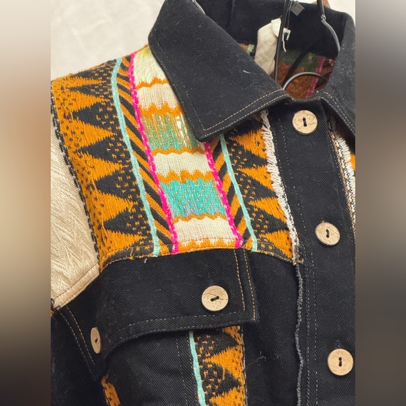 338 - Rhea Multicolor Button-Up Shacket - Picture 2 of 5